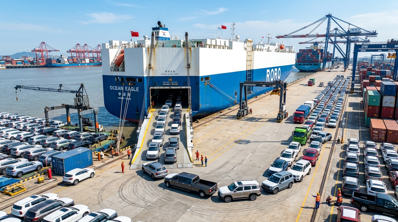 Operación de importación en puerto